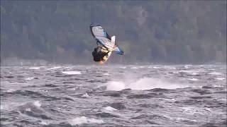 Bård Sætre Windsurfing in Fjord of Norway [upl. by Faust440]