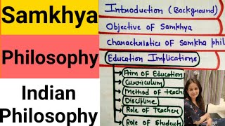 Samkhya Philosophy  Indian Philosophy BEd MEd For Teaching Exams [upl. by Ahselef833]