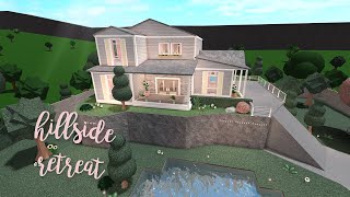 Hillside Retreat House  Bloxburg Build  alixia [upl. by Arly]