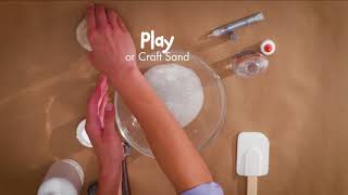 Elmers Glue DIY KIDFRIENDLY Sand Slime [upl. by Natsuj]