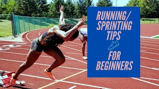 RUNNING SPRINTING TIPS FOR BEGINNERS  where to start [upl. by Arraeic28]