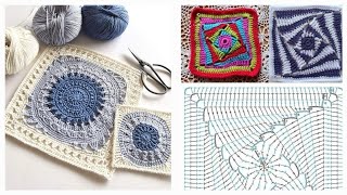 Cómo ganchar un Daisy Granny Square crochet easycrochet [upl. by Gilemette]