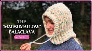 MARSHMALLOW BALACLAVA  Crochet Balaclava Tutorial  Balaclava Pattern [upl. by Ahterod281]