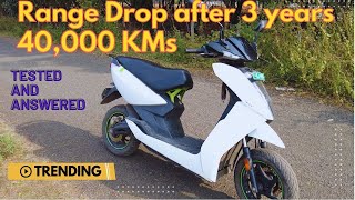 Ather Range Test after 3 Years 40000 km [upl. by Hax91]