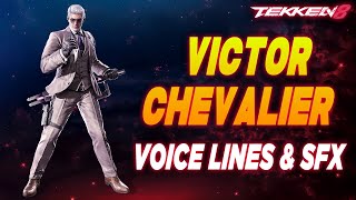 Tekken 8 Victor Chevalier Voice Lines amp Efforts  SFX [upl. by Ellennad]