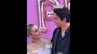 Meg Donnelly and Milo Manheim at the premiere of Prom Pact [upl. by Aihsot455]