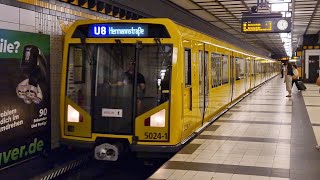 UBahn Berlin  Mitfahrt in der U8 von ParacelsusBad bis Hermannstraße im H97 50241 [upl. by Rosella]