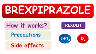 Brexpiprazole Rexulti  An atypical antipsychotic [upl. by Issak]