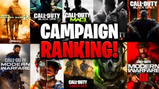 Every Call of Duty Campaign Ranked w Modern Warfare III [upl. by Ecnadnak]