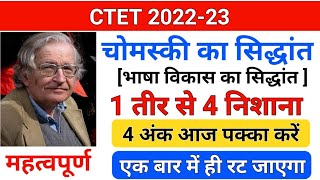 CTET 2022most important चोमस्की का सिद्धांत Noam Chomskynoam chomsky ka siddhantchomsky theory [upl. by Hannahsohs]