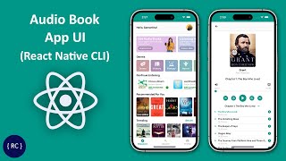 Audio Book App UI in React Native CLI [upl. by Annayt]