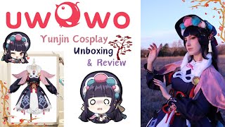 Genshin Impact Yunjin cosplay unboxing and review  UWOWO Cosplay [upl. by Dorn]