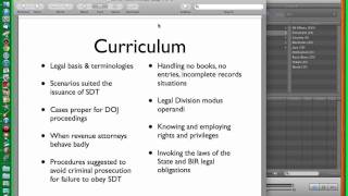 Curriculum Subpoena Duces Tecum and the DOJ [upl. by Au454]