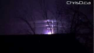 Late Winter Thunderstorm  March 19 2012  Winnipeg Manitoba [upl. by Zacek811]