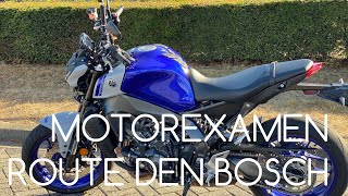 MOTOREXAMENROUTE DEN BOSCH OP DE YAMAHA MT09 [upl. by Atteynad]