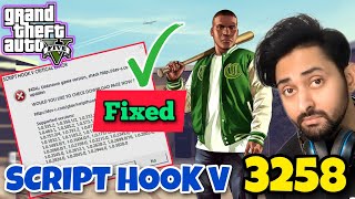 SCRIPT HOOK V UPDATE GTA 5 VERSION 3258  Script Hook V  GTA 5 Mods  HindiUrdu  THE NOOB [upl. by Eceinahs]