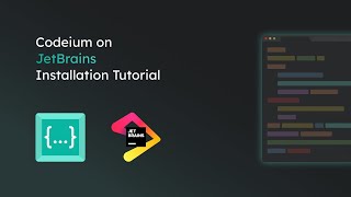 Codeium JetBrains Installation Tutorial [upl. by Matusow391]