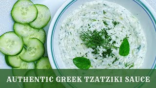 Greek Tzatziki Sauce  greek tzatziki dip  greek yogurt sauce  how to make tzatziki [upl. by Zarla]