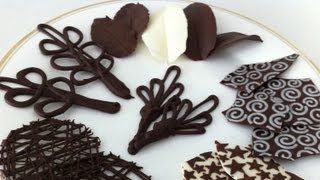 how to make chocolate garnishes decorations tutorial PART 2 how to cook that ann reardon [upl. by Chrisman765]