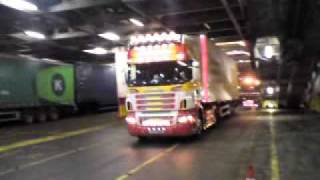 McConaghy Scania going onto the birkenhead boat [upl. by Eissed687]