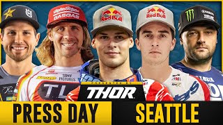 2024 Seattle Supercross  Press Day ft Lawrence Webb Barcia [upl. by Irrahs318]