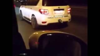 Nissan patrol vs range rover race [upl. by Dygert580]