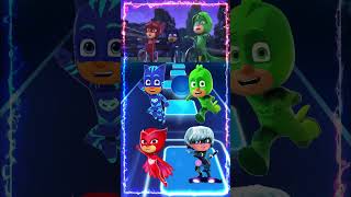 PJ Masks  CatBoy 🆚 Owlette 🆚 Gekko 🆚 Luna Girl X Dance Song Tiles Hop EDM Rush shorts [upl. by Hujsak368]