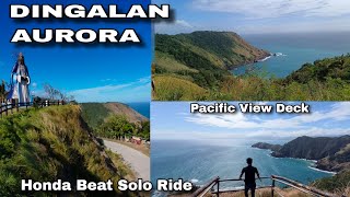 DINGALAN AURORA  Pacific View Deck  Solid ang view  Honda Beat FI  Solo Ride [upl. by Jacynth508]