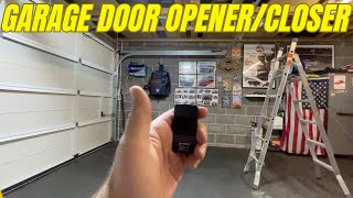 Automatic Garage door opener closer install [upl. by Enirehtacyram]