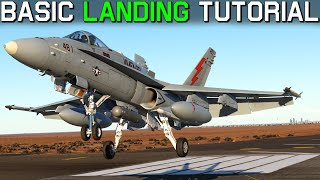 Basics of Landing in DCS  Basic Landing Tutorial In the F16C Viper [upl. by Delamare898]