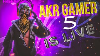 AKR Gamer 5 is live 👍 ID Reaction and Gameplay 🤯 freefire freefirelive live [upl. by Leksehcey]