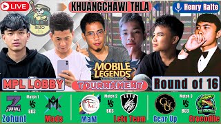 🔴Mizo ML Guide  KHUANGCHAWI THLA  MLBB Tournament  Round Of 16 mlbb mobilelegends [upl. by Sitruk]