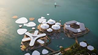 Worlds first prototype floating city – OCEANIX Busan [upl. by Joycelin383]