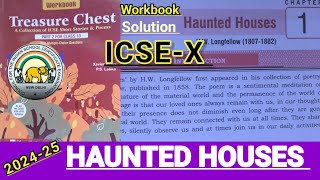 ICSE10  Treasure chest  Haunted Houses  workbook solutions Beeta publicationsSolved Extracts🔥 [upl. by Clova]