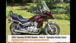 1982 Yamaha XJ1100 Maxim  Part 5  Spiegler brake lines [upl. by Asyar467]