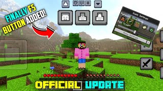 Finally F5 Button Released For Minecraft Pocket Edition [upl. by Yelrah]