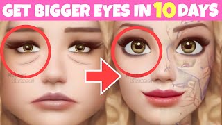 Big Eyes Exercise Fast Results  Massage to Lift Droopy Eyelids Make Your Eyes Symmetrical [upl. by Eirrol]