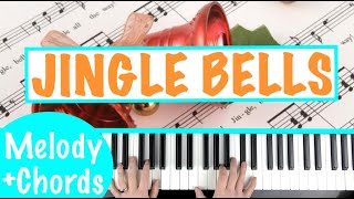 How to play JINGLE BELLS  Christmas Piano Tutorial Lesson [upl. by Kentiggerma]