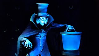 The Haunted Mansion at Magic Kingdom w The Hatbox Ghost 2023 4K Ride Experience  Walt Disney World [upl. by Gruchot]