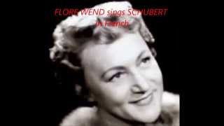 FLORE WEND sings SCHUBERT in French Schubert en Français  RARE [upl. by Adnoloy292]