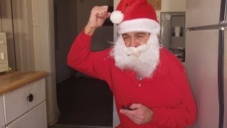 Santa Claus Christmas workout Funny [upl. by Kirsti819]