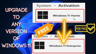 Upgrade windows 11 home to windows 11 pro  education  enterprise  Free upgrade [upl. by Montford778]