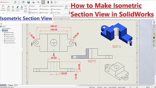 How to Make Isometric Section View in Solidworks Drawing [upl. by Lederer]