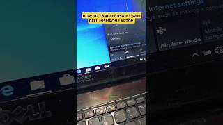 Simple wifi switch Dell Inspiron Laptop 💻shortsvideo shorts laptopwifi [upl. by Nosreme]