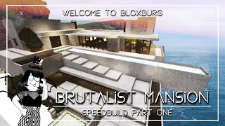 Brutalist Mansion Speedbuild Part 12  Roblox  Welcome to Bloxburg [upl. by Gerdeen]