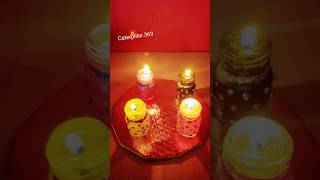 Making beautiful Diya 🪔 from old glass bottle 🪔🪔🪔10 Happy Diwali 2024 🎇🪔🎇 [upl. by Carrel]