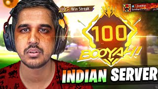 FIRST 100 STREAK IN INDIAN SERVER 🔥 [upl. by Nylirak]