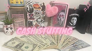 Cash Envelope Stuffing  August 2022  Server Income Cash Tips  Inconsistent amp Variable Income [upl. by Hadwyn144]