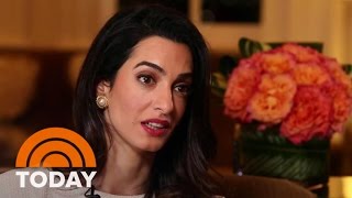 Amal Clooney Human Rights Lawyer On Her Reluctant Celeb Status  TODAY [upl. by Barbra810]