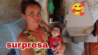 mÃ£e de um bebÃª de 2 meses de nascido fizemos uma surpresa ficou felizElizeuSilvaTV [upl. by Ettennor]